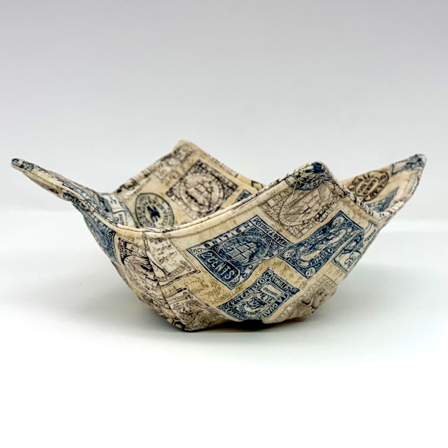 Vintage Stamps Bowl Hug