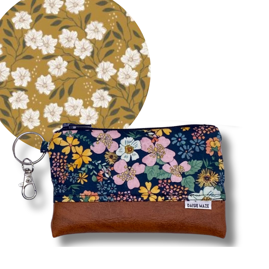 Floral Explorer Zipper Pouch