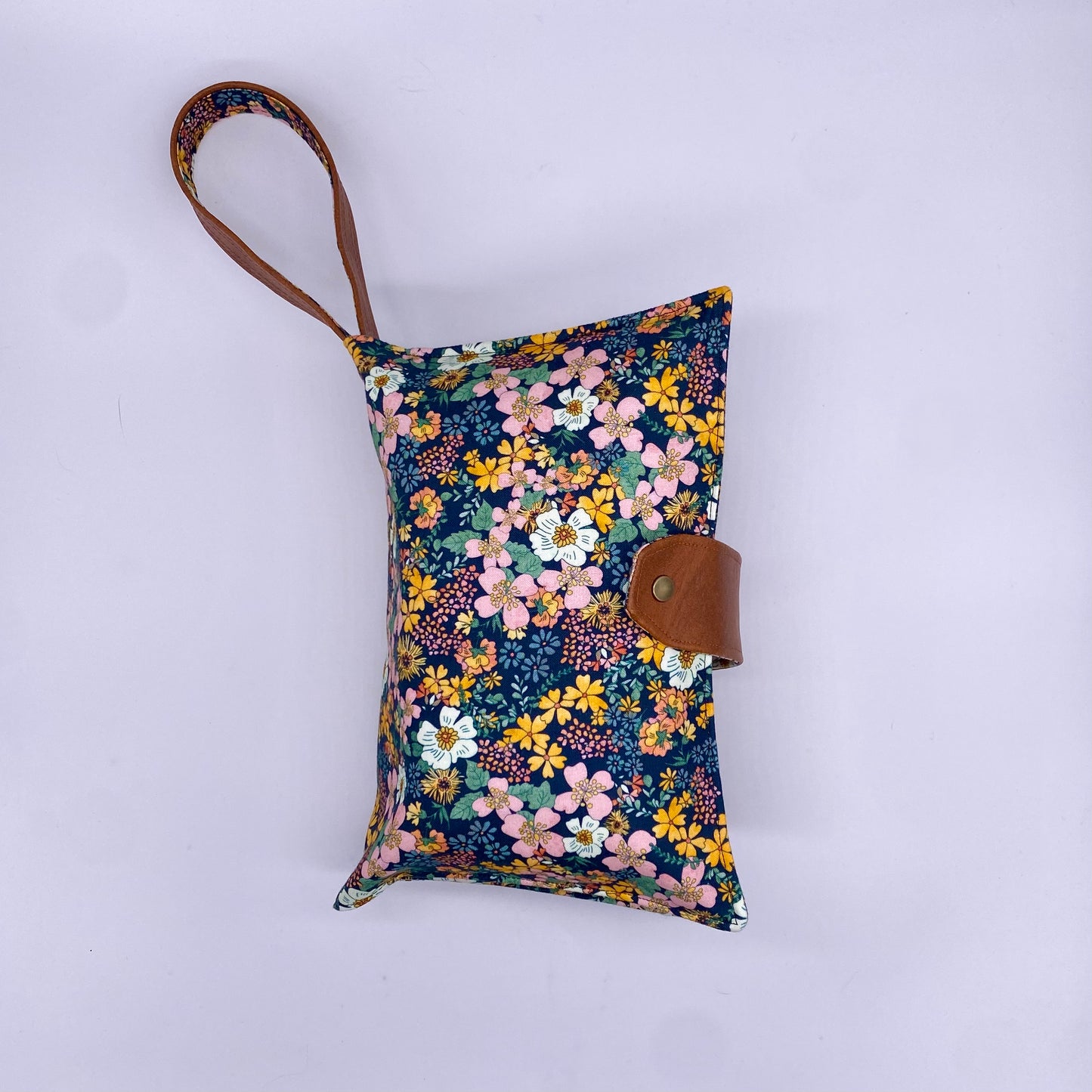 70s Floral Diaper Clutch