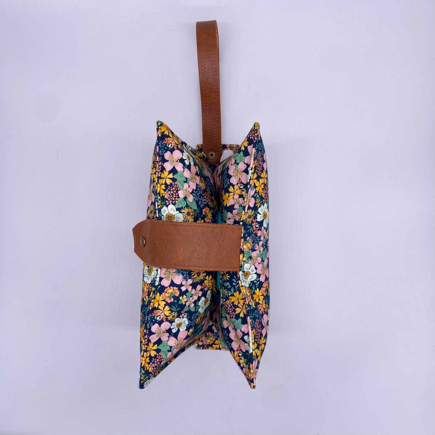 70s Floral Diaper Clutch