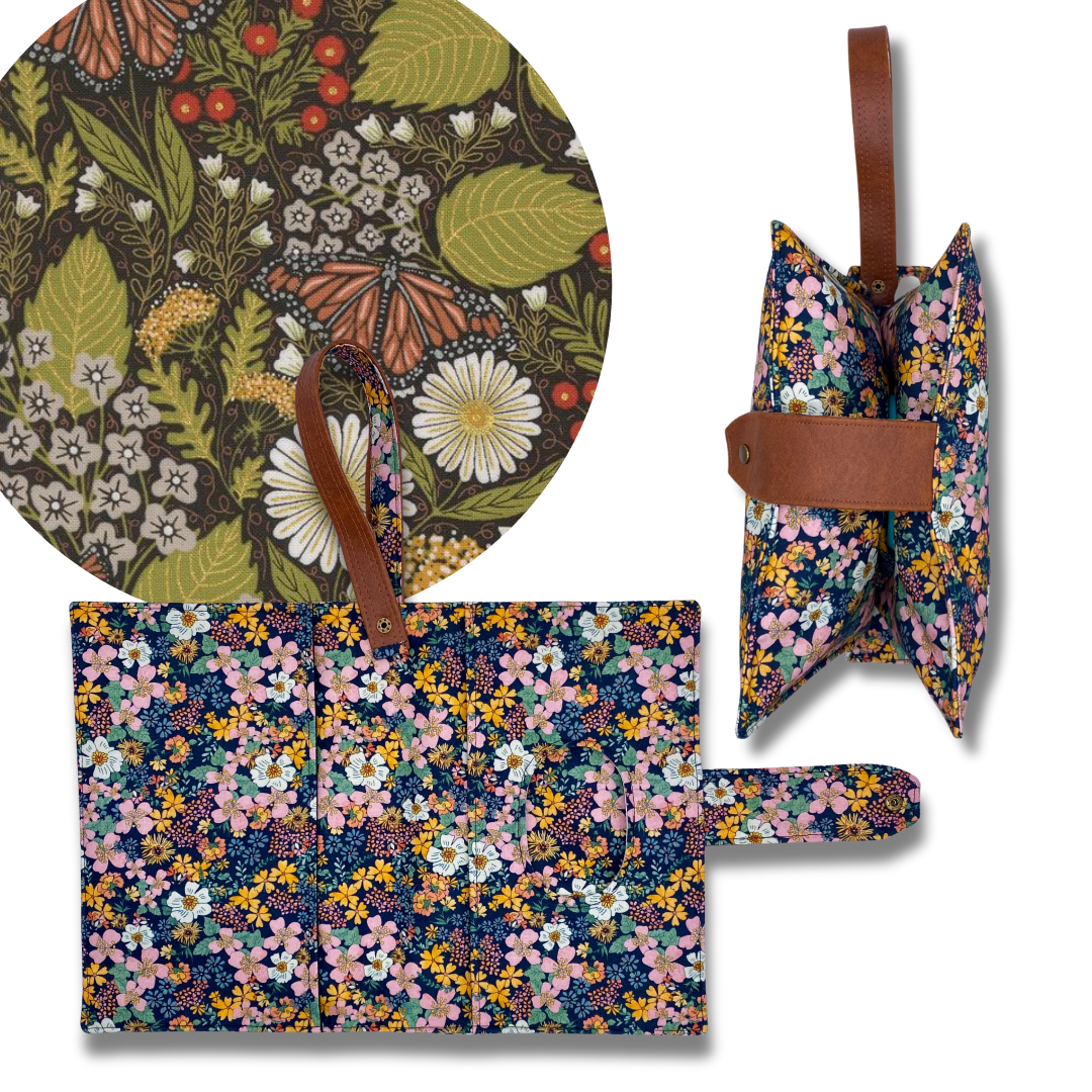 Butterfly Garden Diaper Clutch