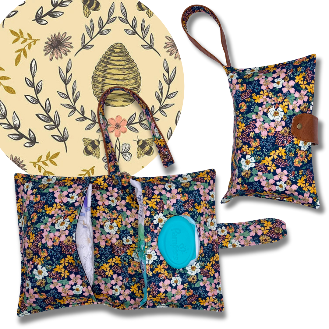 Cotwold Beehive Diaper Clutch