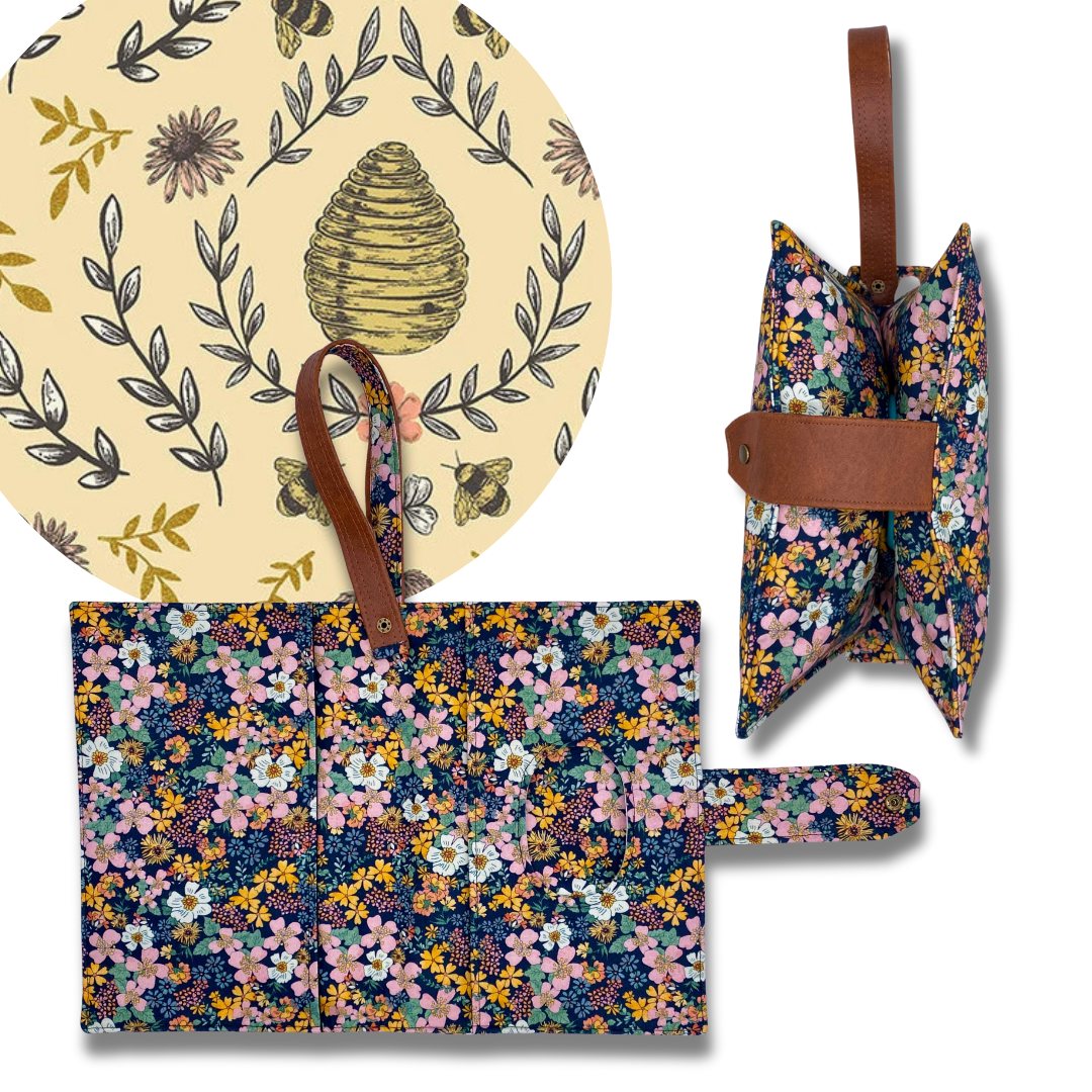 Cotwold Beehive Diaper Clutch