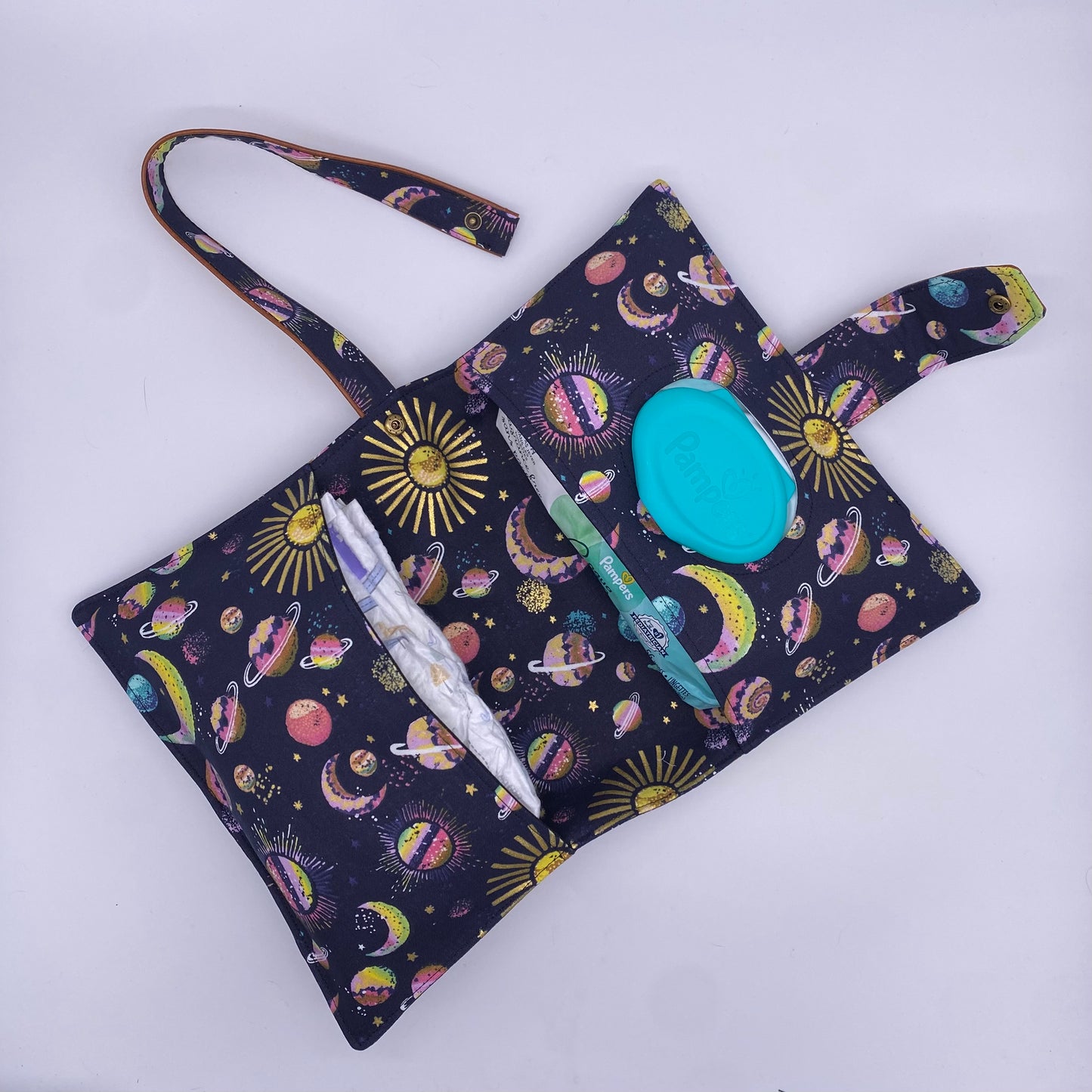 Solar System Diaper Clutch