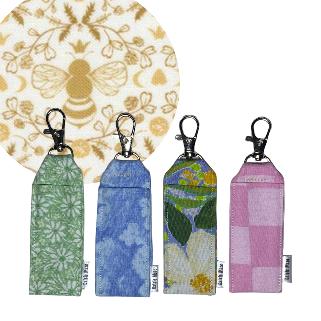 Gold Bee Chapstick Holder