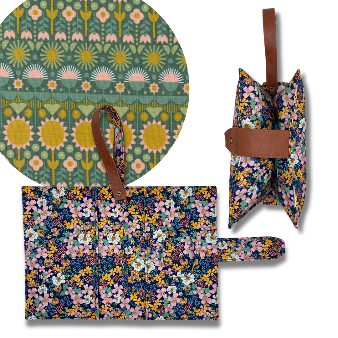 Imaginary Floral Diaper Clutch