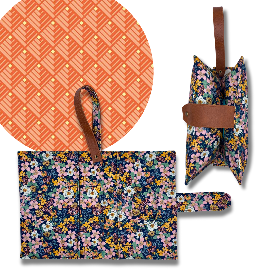 Logcabin Orange Diaper Clutch