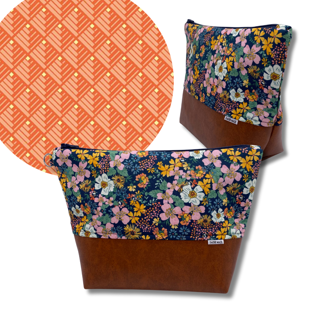 Logcabin Orange Cosmetic Bag