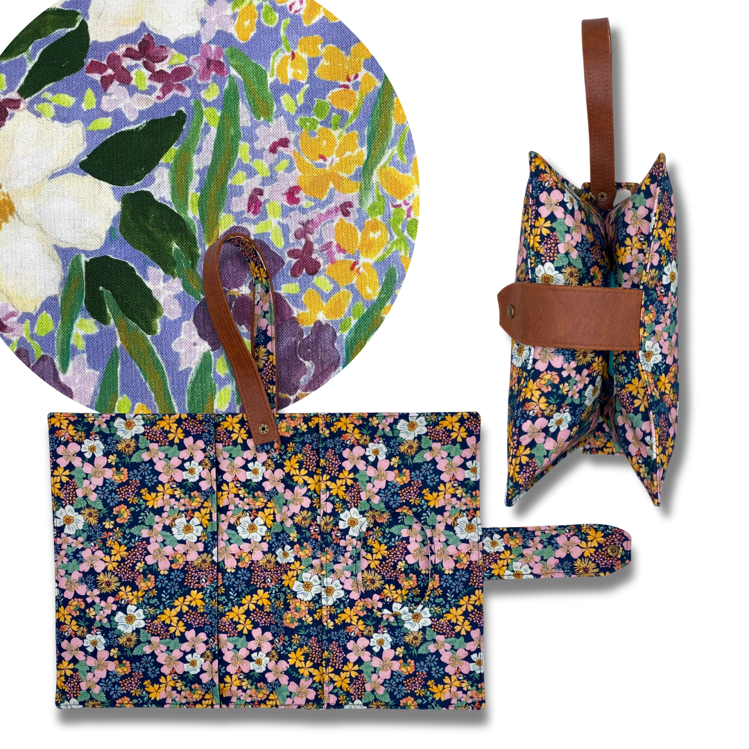 Louisiana Floral Diaper Clutch