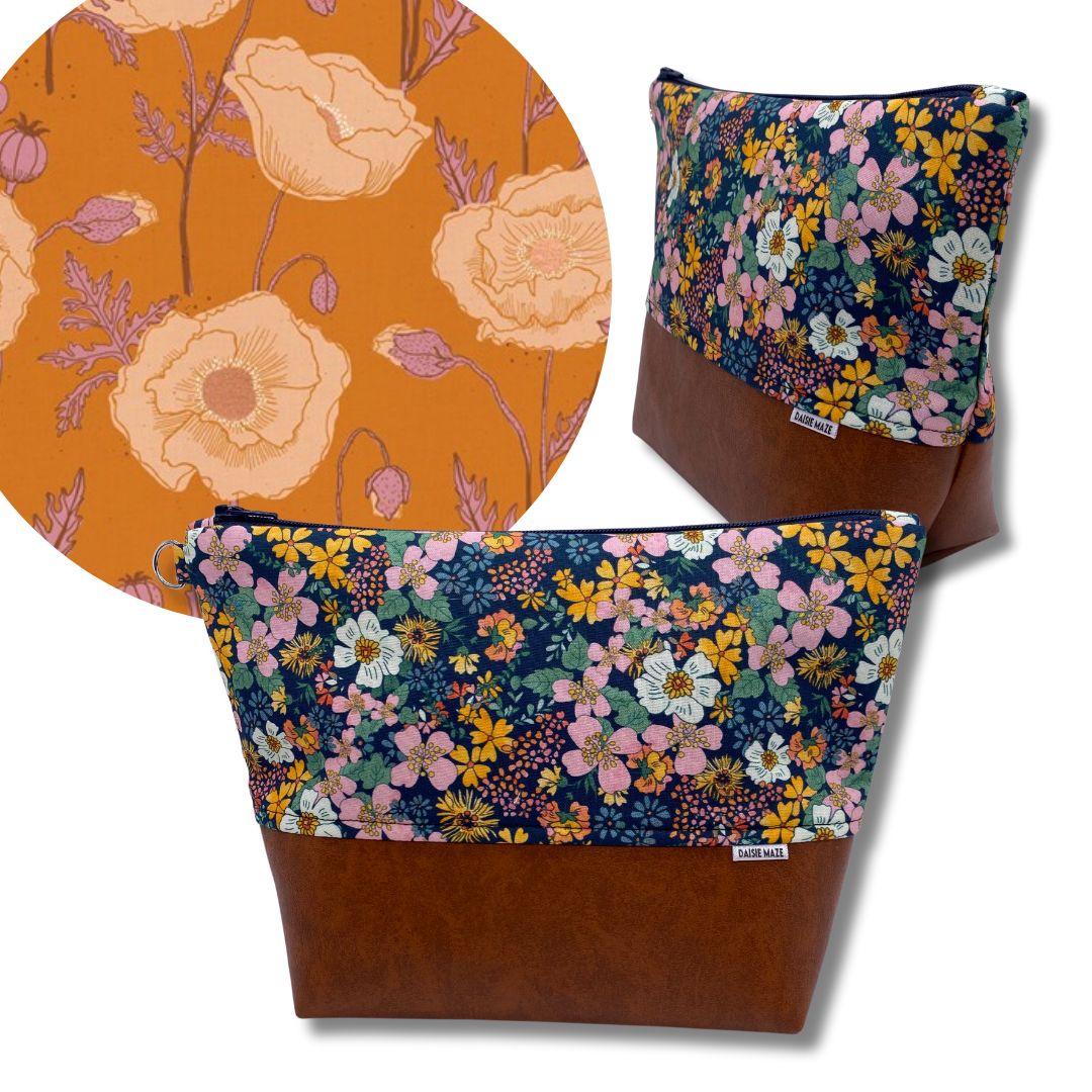 Poppies Cosmetic Bag