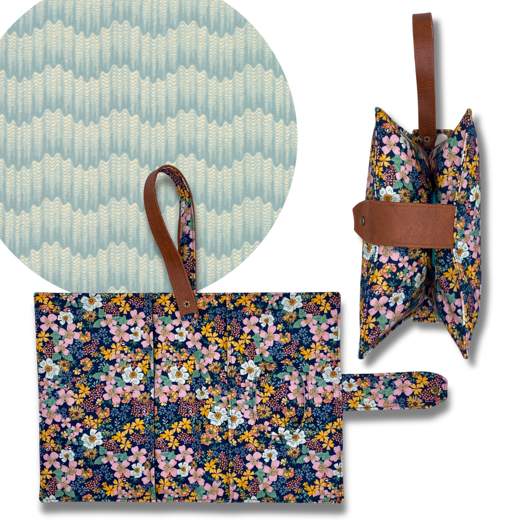 Sarah Ruffle Diaper Clutch