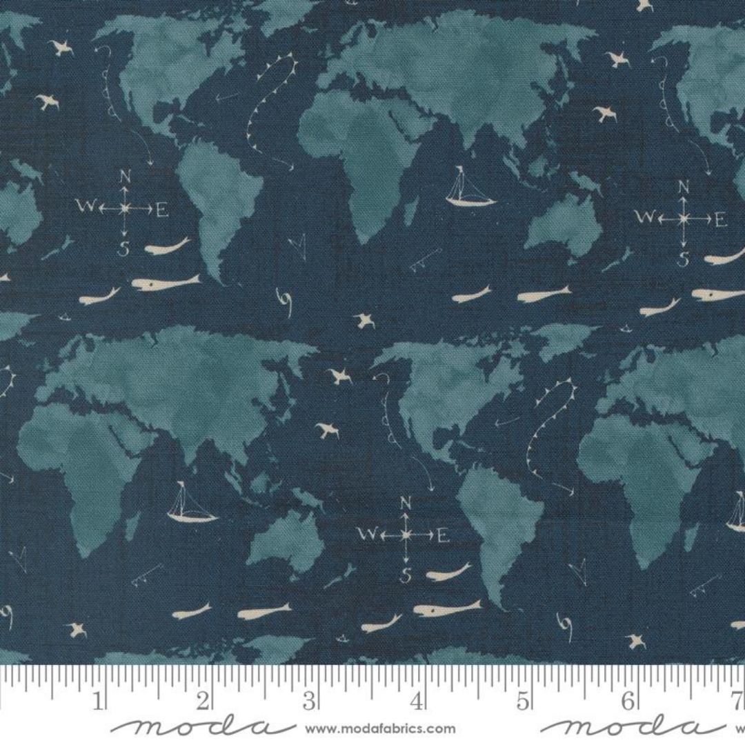 World Map Diaper Clutch