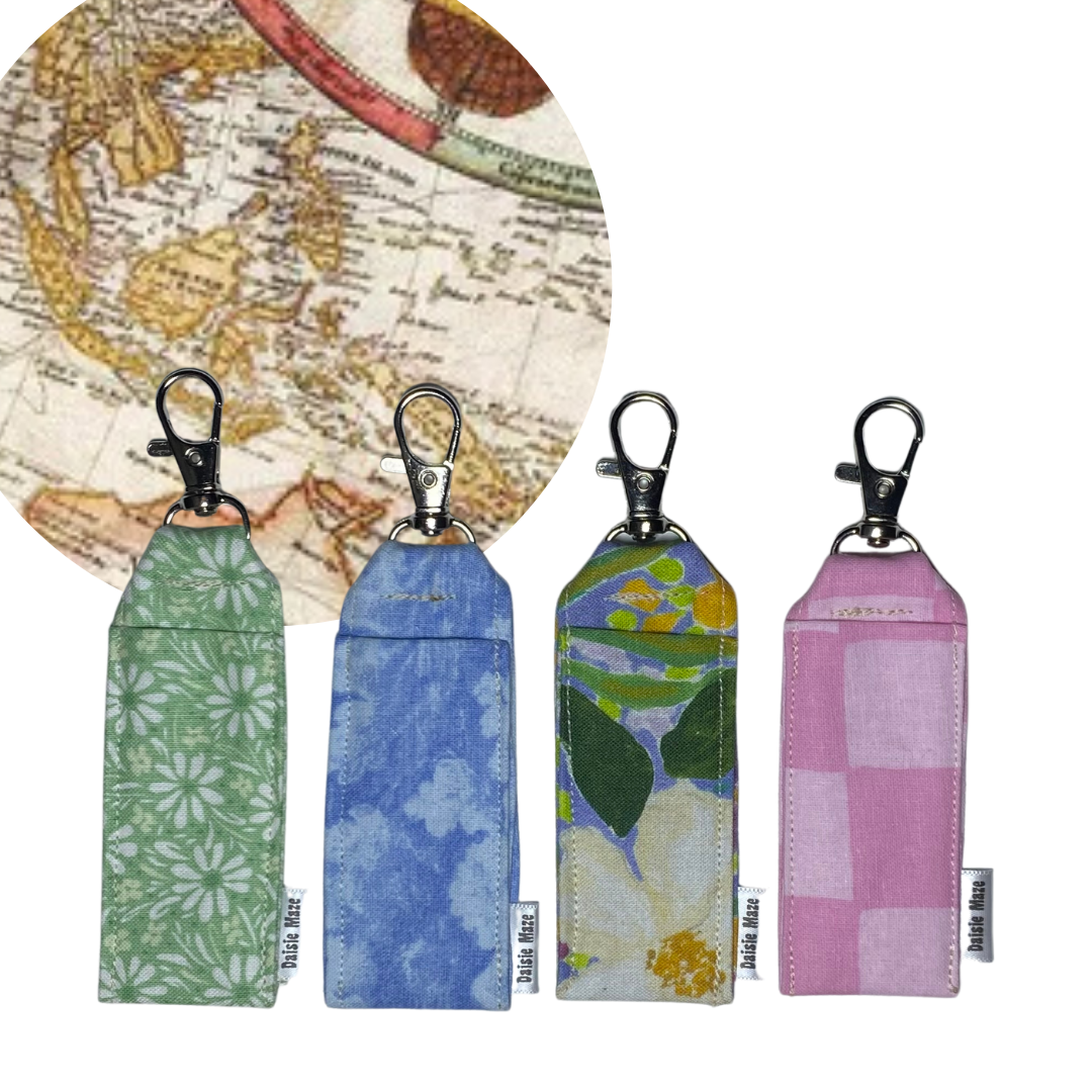 Antique Map Chapstick Holder