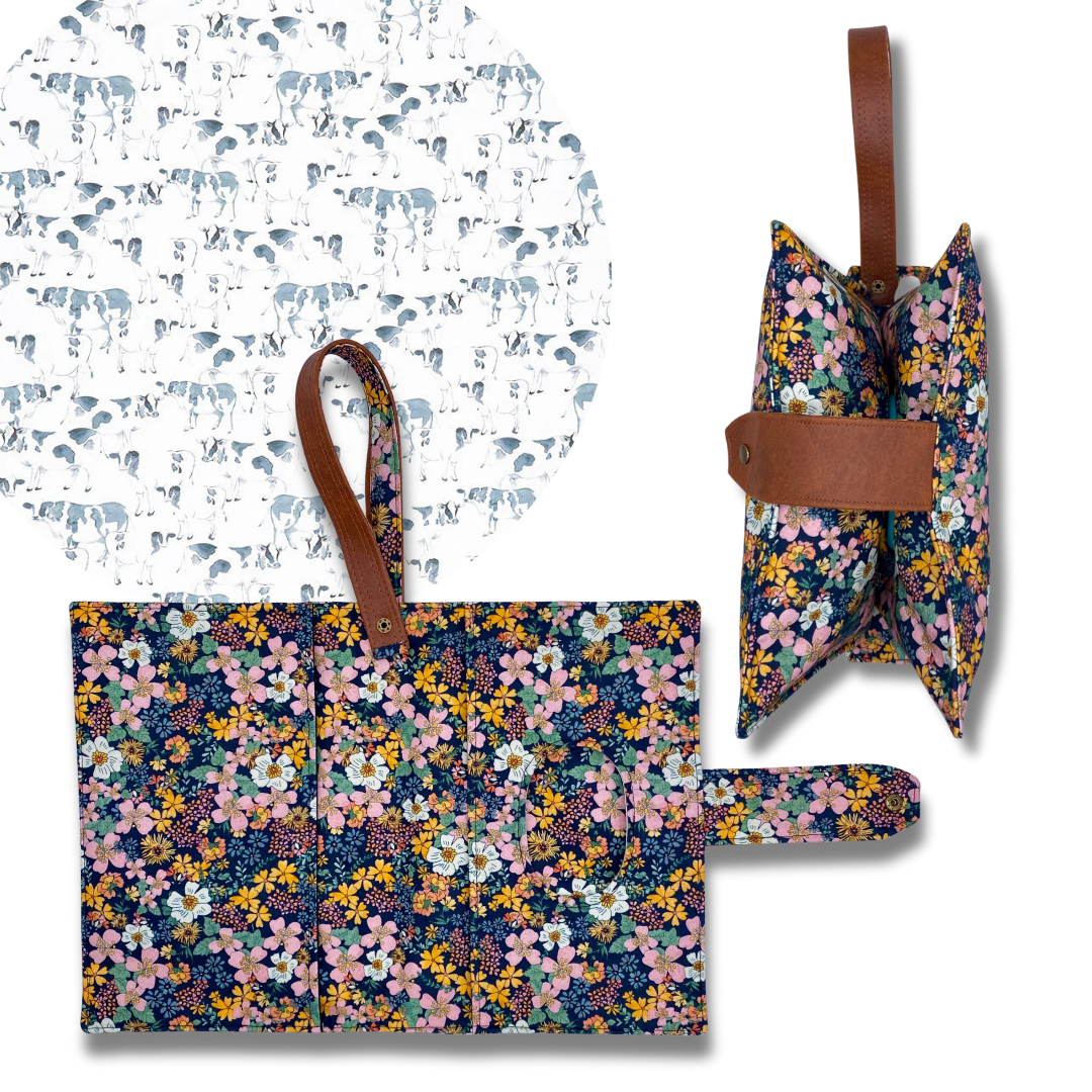 Cow Farm Diaper Clutch