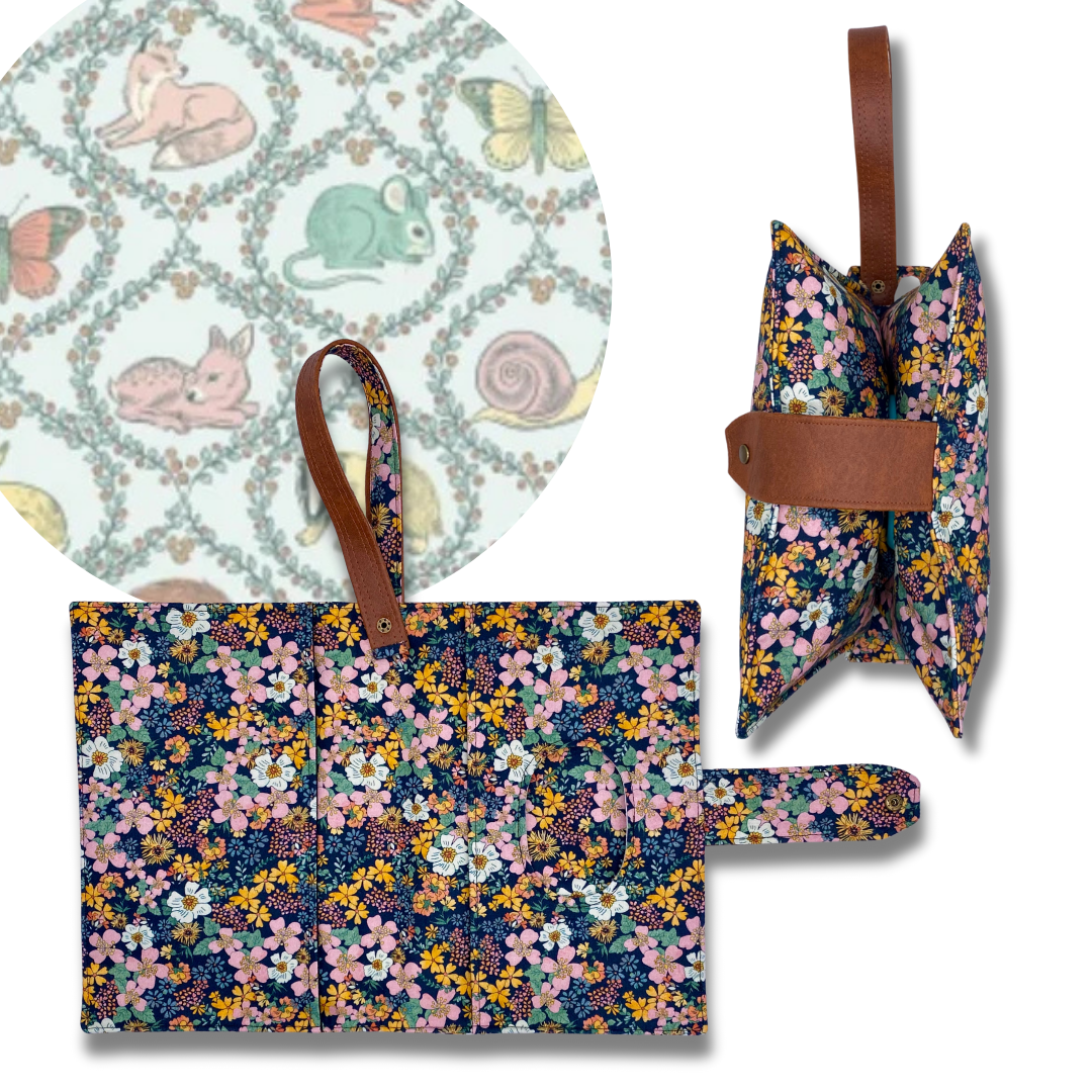 Festive Fauna Diaper Clutch