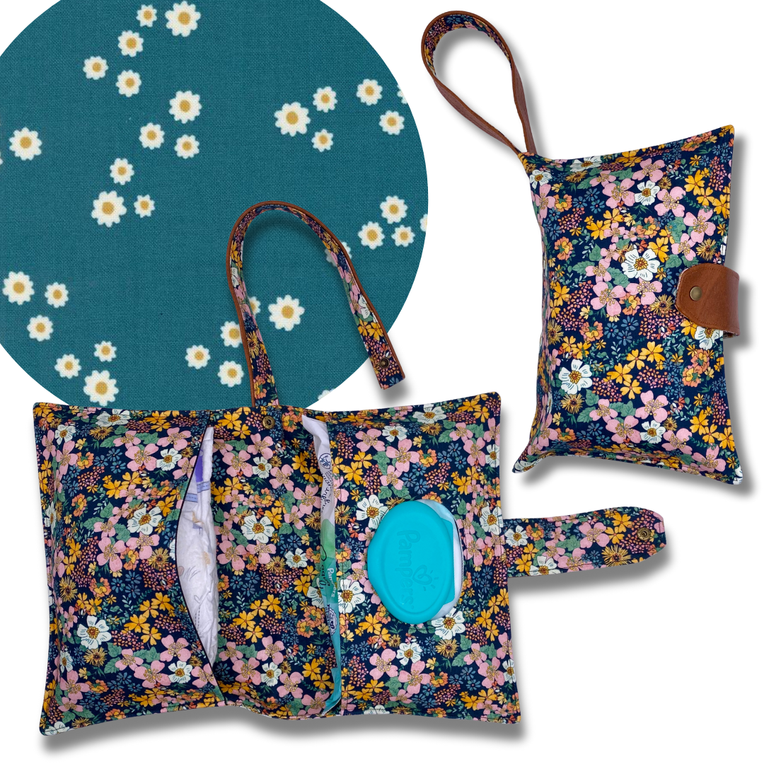 Field of Flowers Diaper Clutch