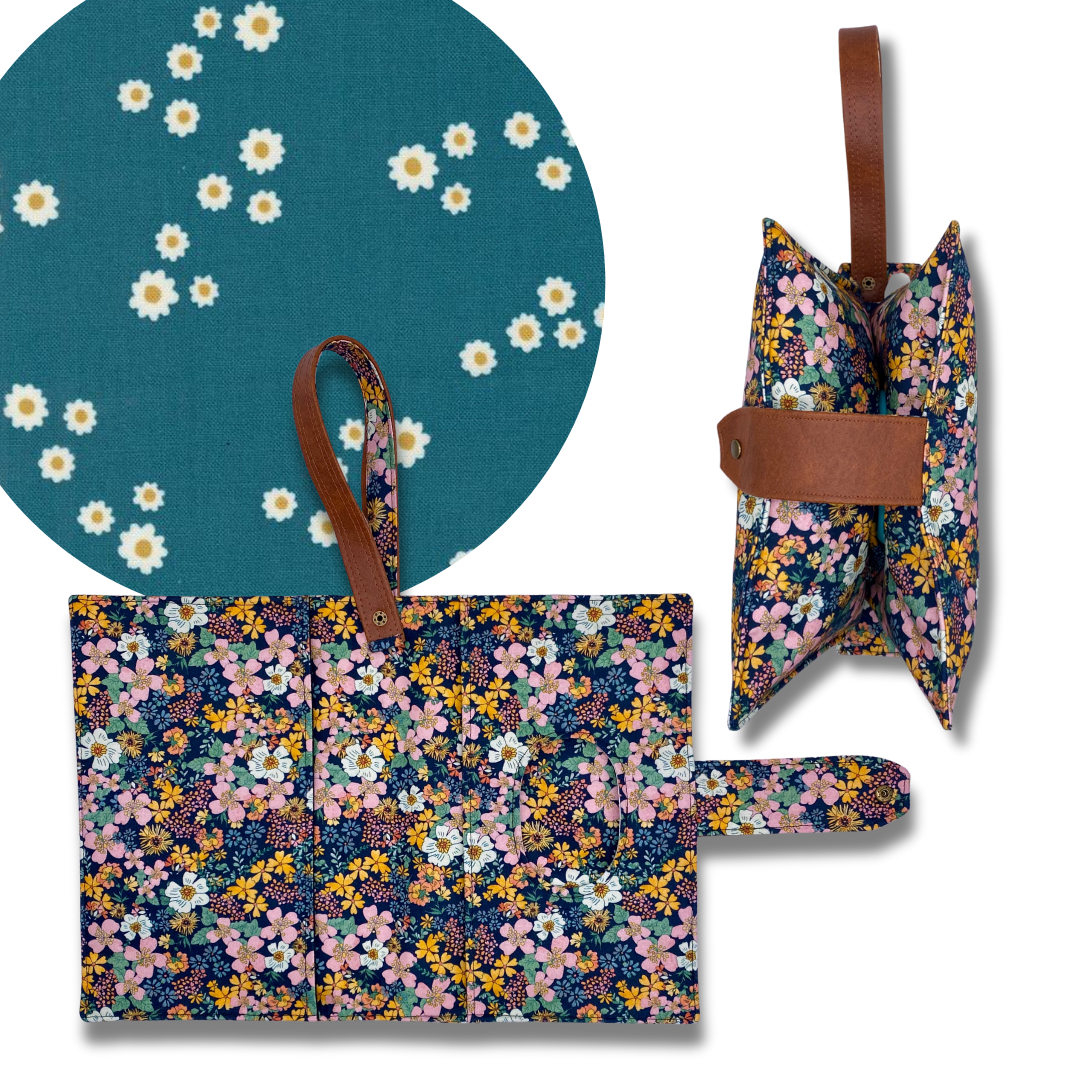 Field of Flowers Diaper Clutch