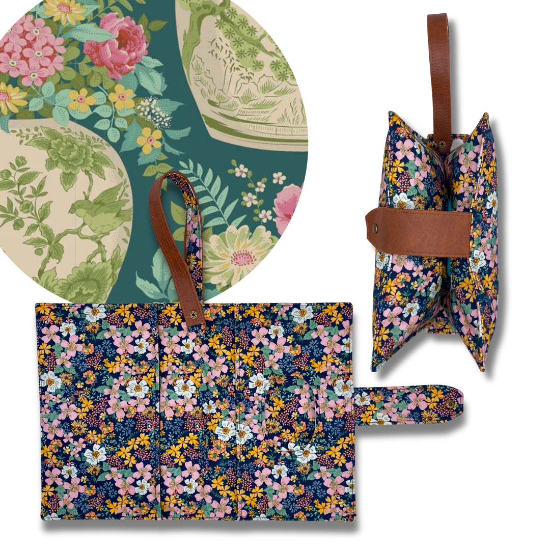 Flower Vase Diaper Clutch
