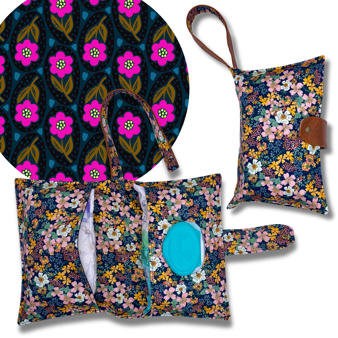Giggle Flower Diaper Clutch