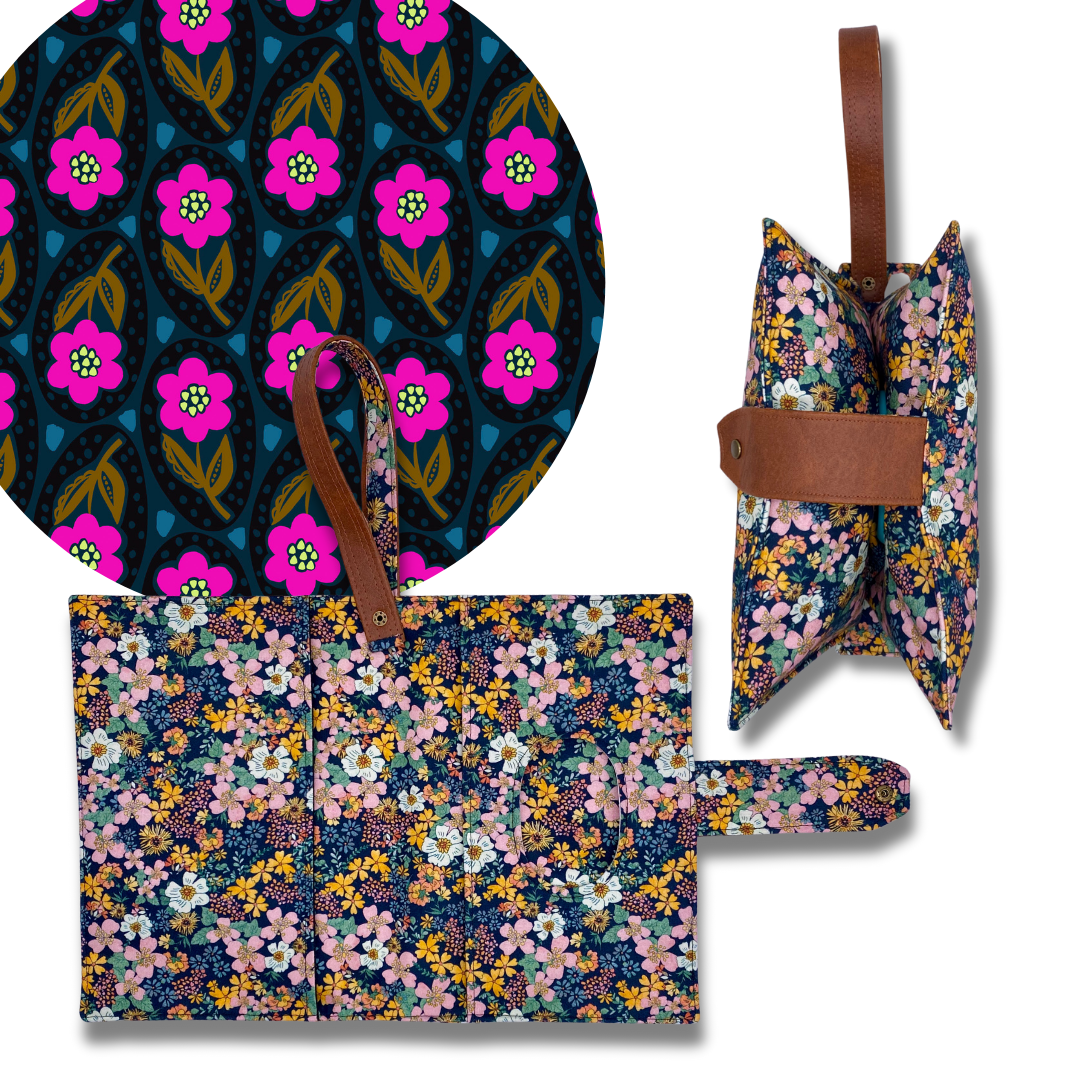 Giggle Flower Diaper Clutch