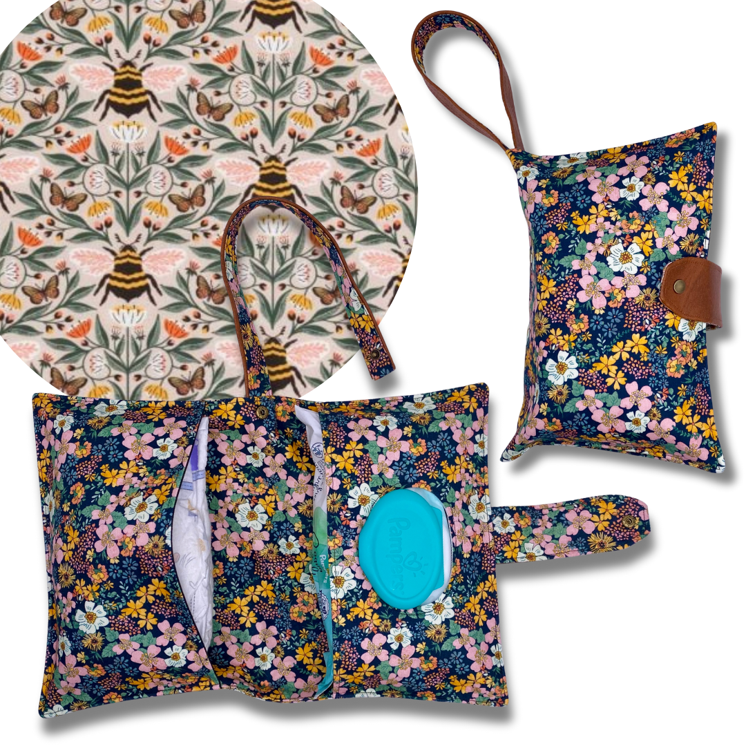 Honey Garden Bee Diaper Clutch