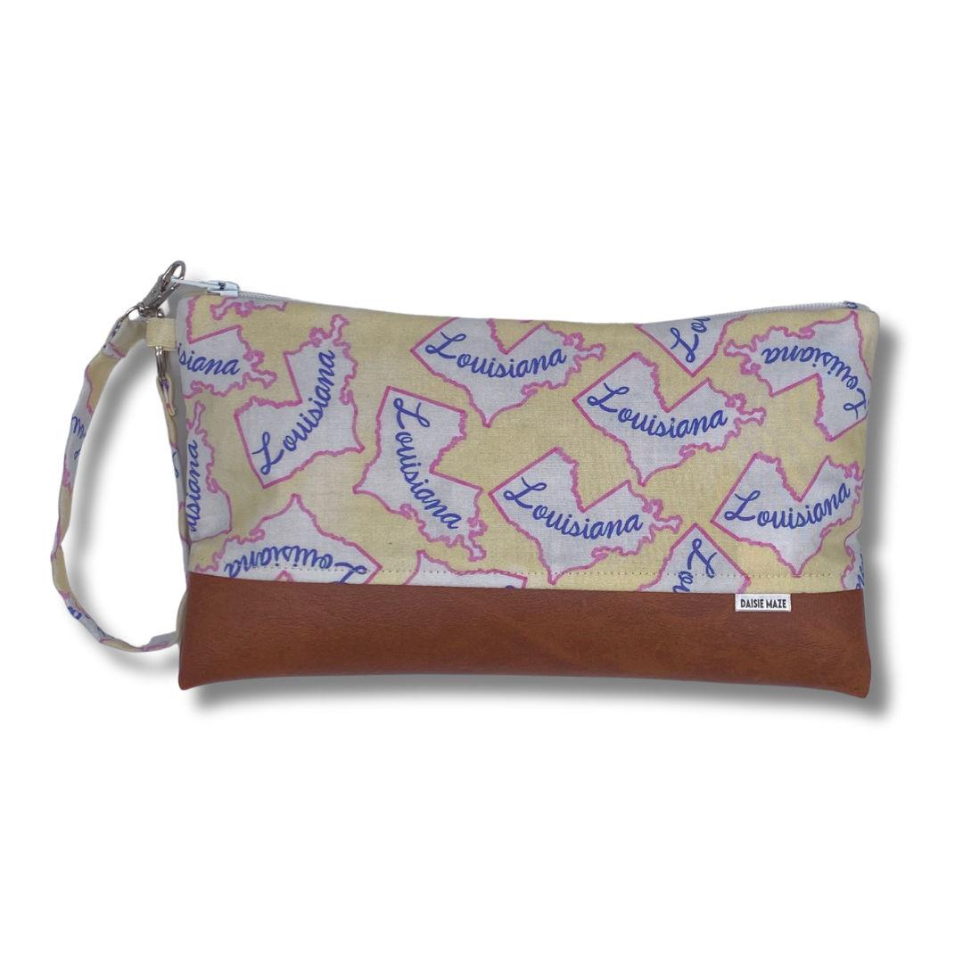 Louisiana Large Zipper Clutch