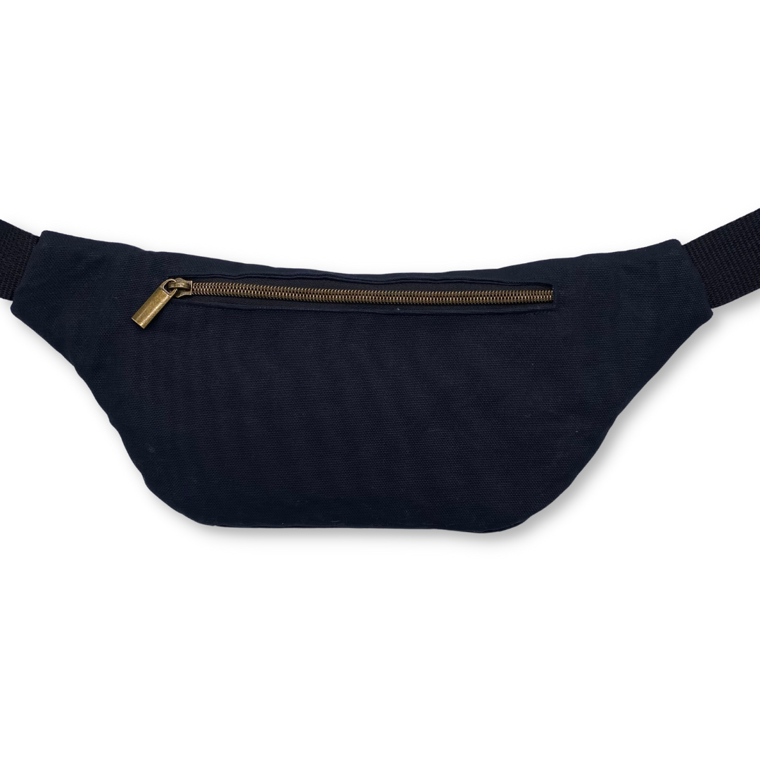 Pride Black Canvas Hip Bag