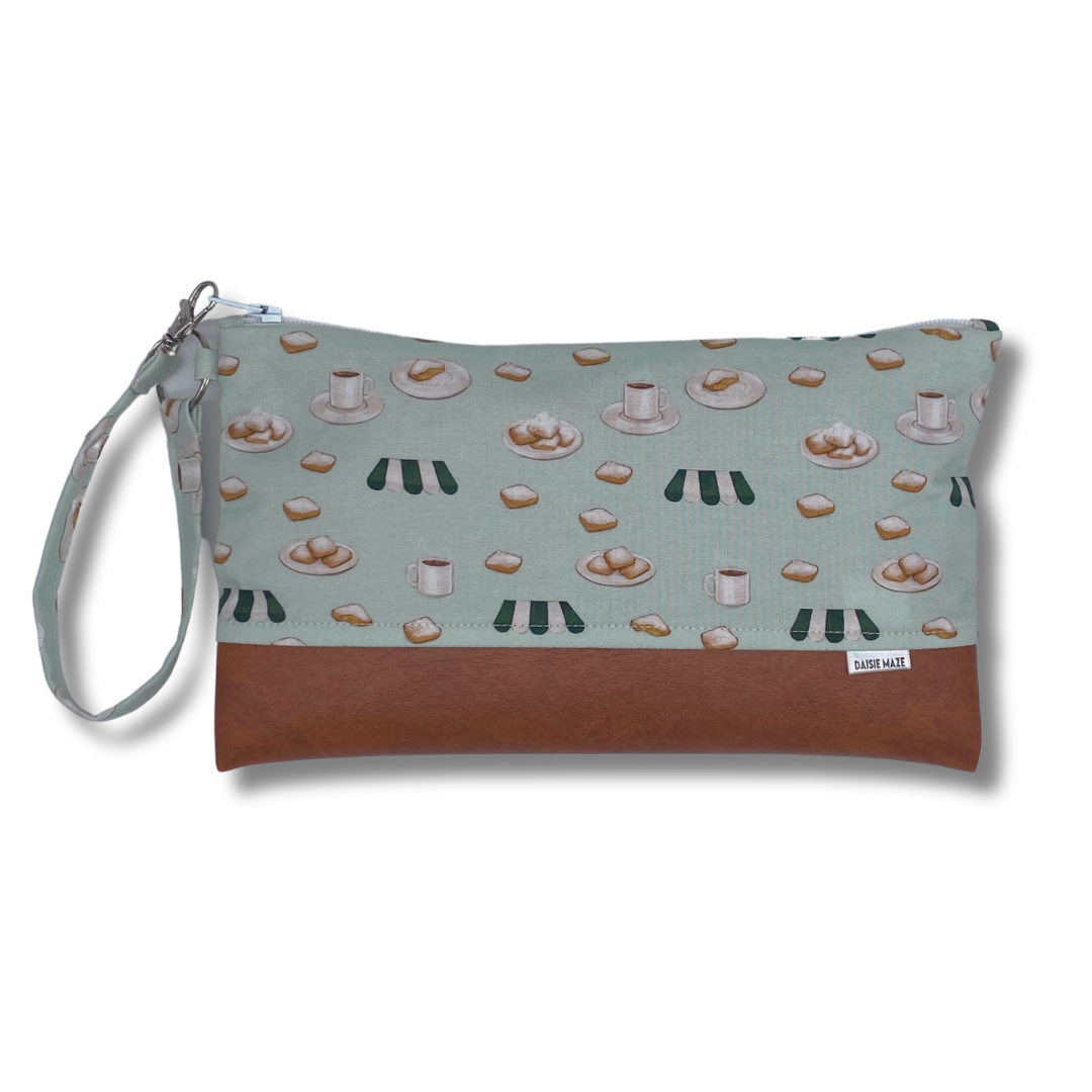 Beignets Large Zipper Clutch
