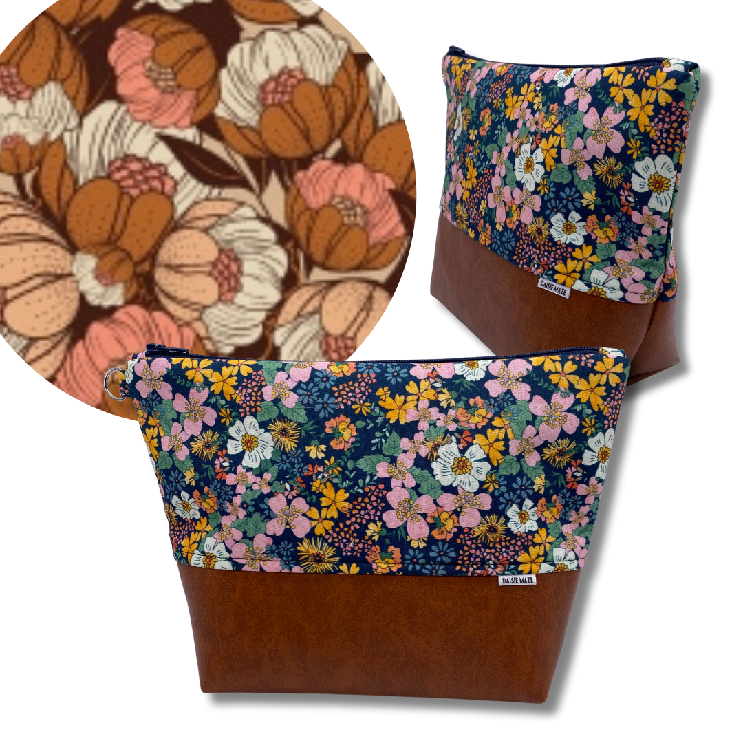 Warm Flora Cosmetic Bag