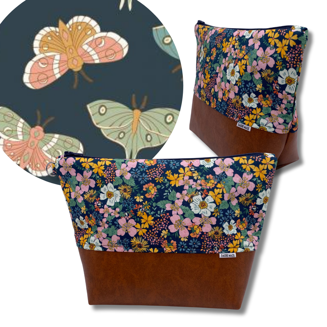 Moonbeam Moth Cosmetic Bag