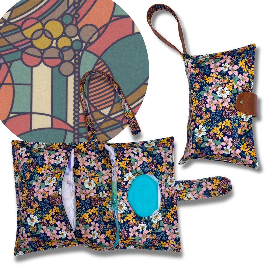 March Balloons Diaper Clutch
