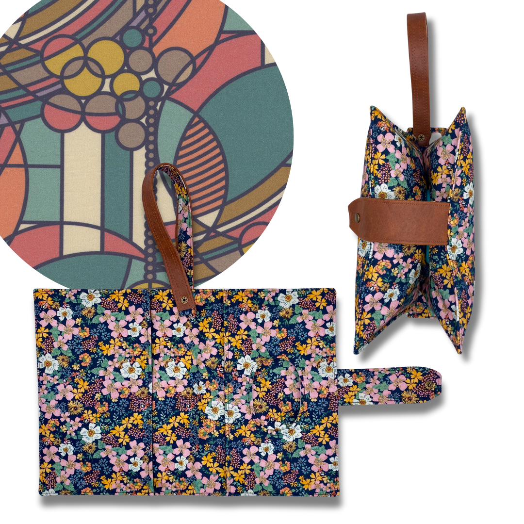 March Balloons Diaper Clutch