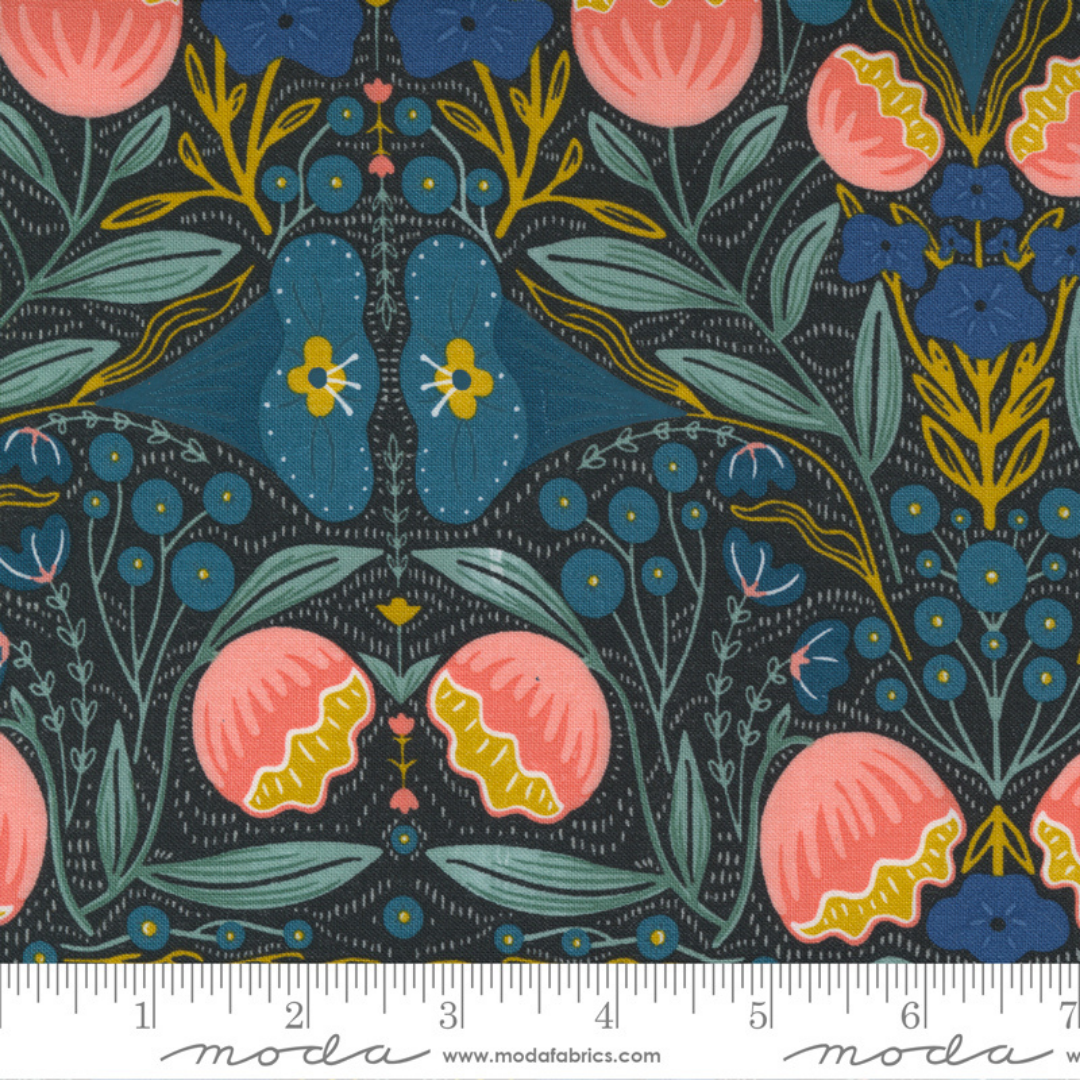 Nocturnal Floral Diaper Clutch