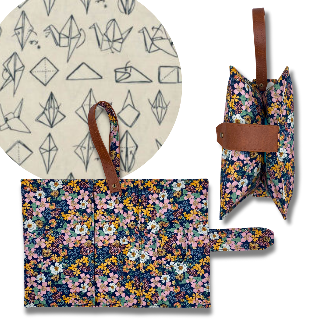 Paper Crane Diaper Clutch