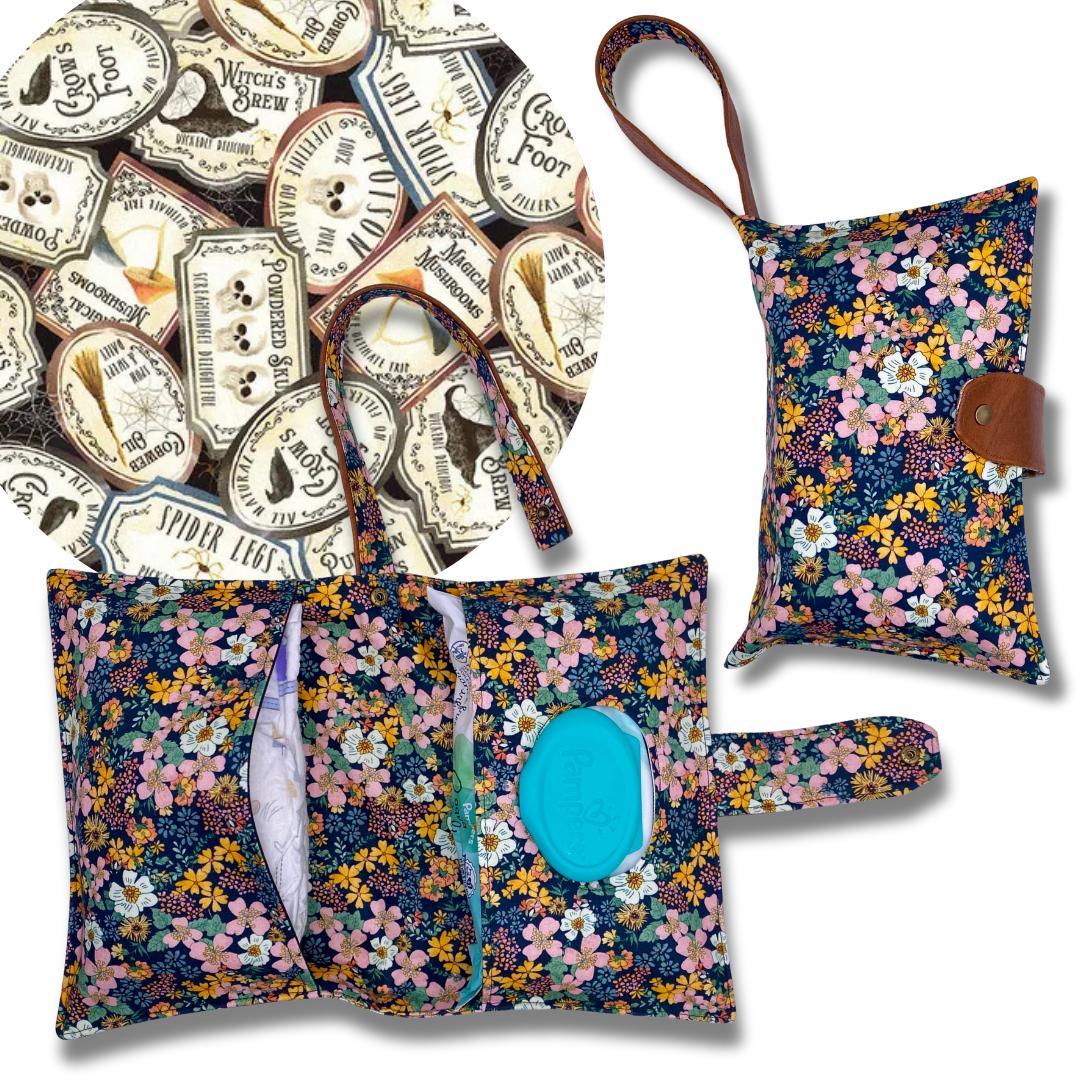 Potion Labels Diaper Clutch