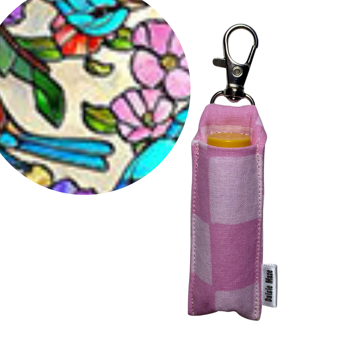 Stained Glass Birds Chapstick Holder
