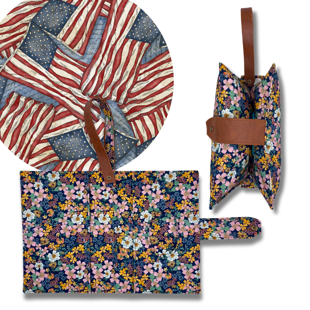Stars and Stripes Diaper Clutch