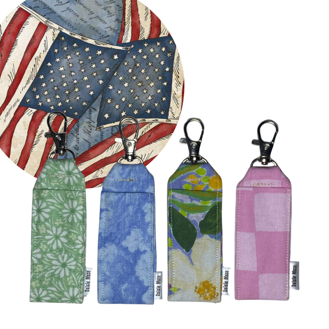 Stars and Stripes Chapstick Holder