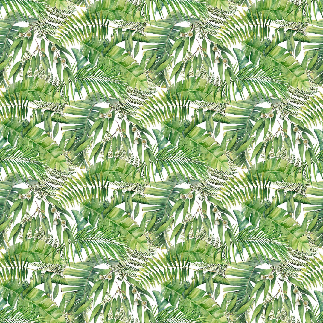 Tropical Palm Diaper Clutch