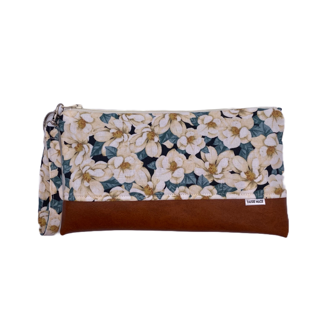 Magnolia Large Zipper Clutch