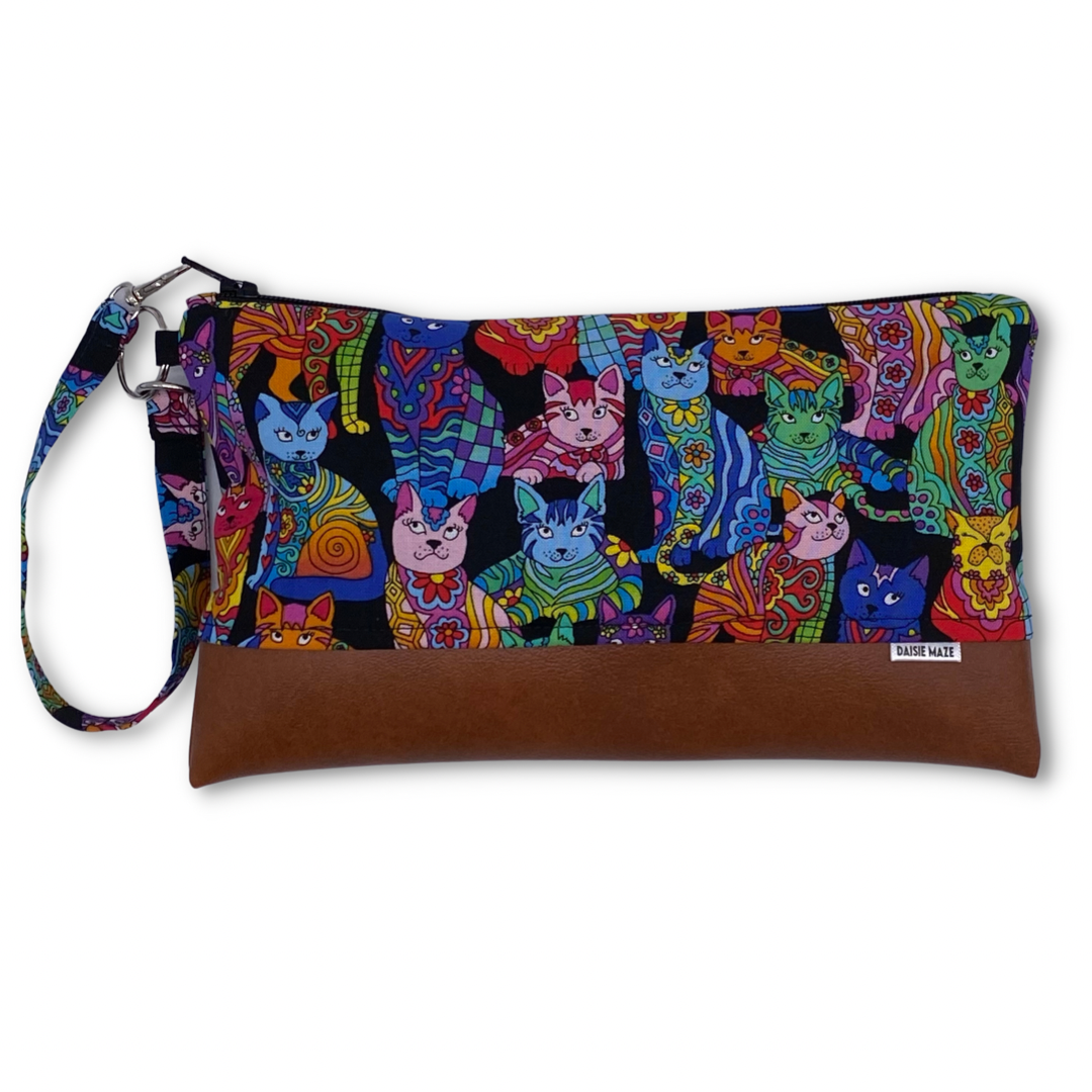 Rainbow Cats Clutch