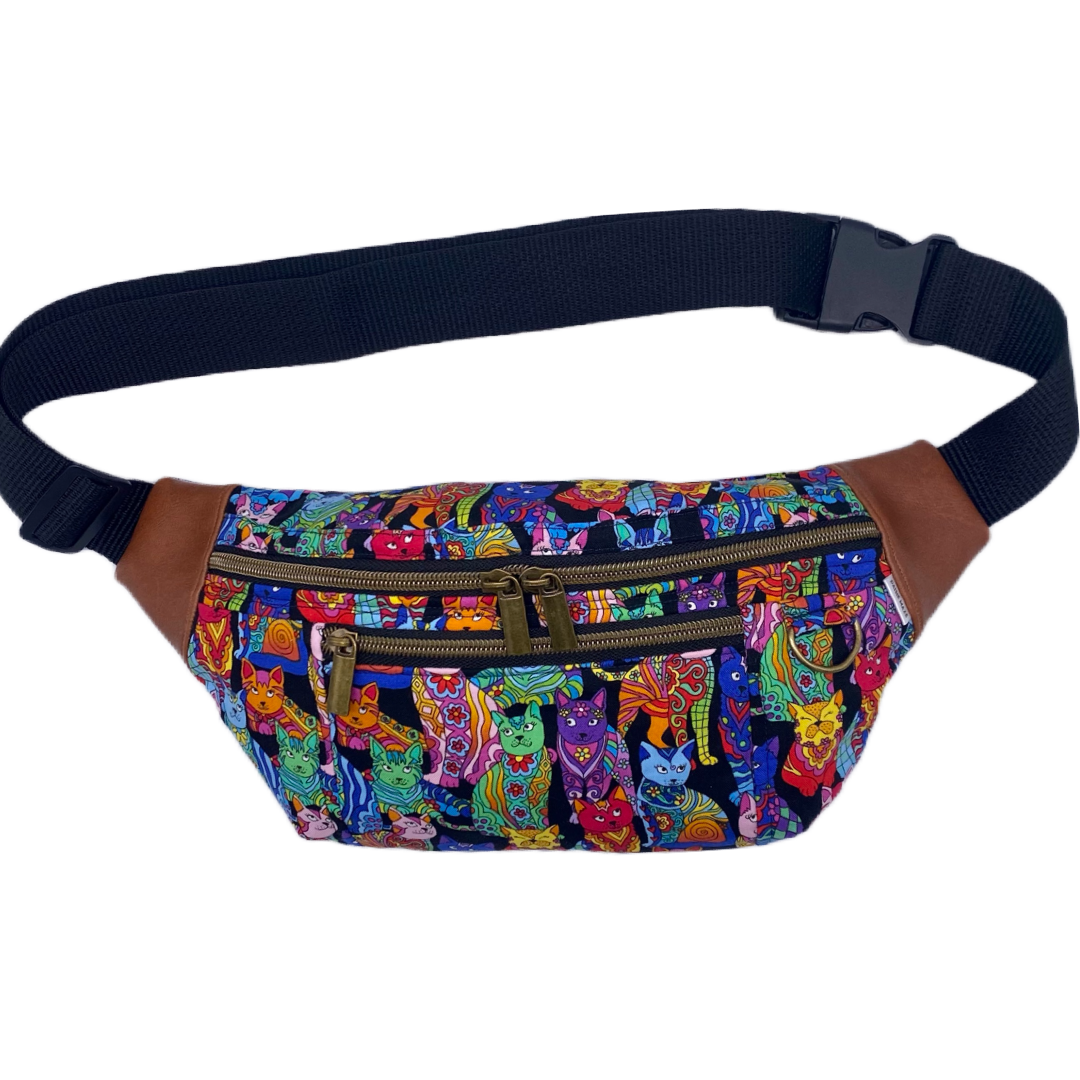 Rainbow Cat Hip Bag