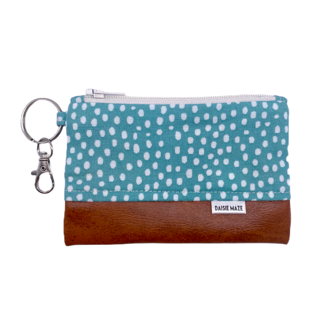 Blue Polka Dot Coin Purse