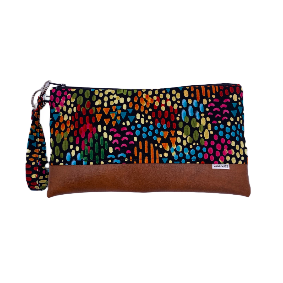 Rainbow Spots Clutch