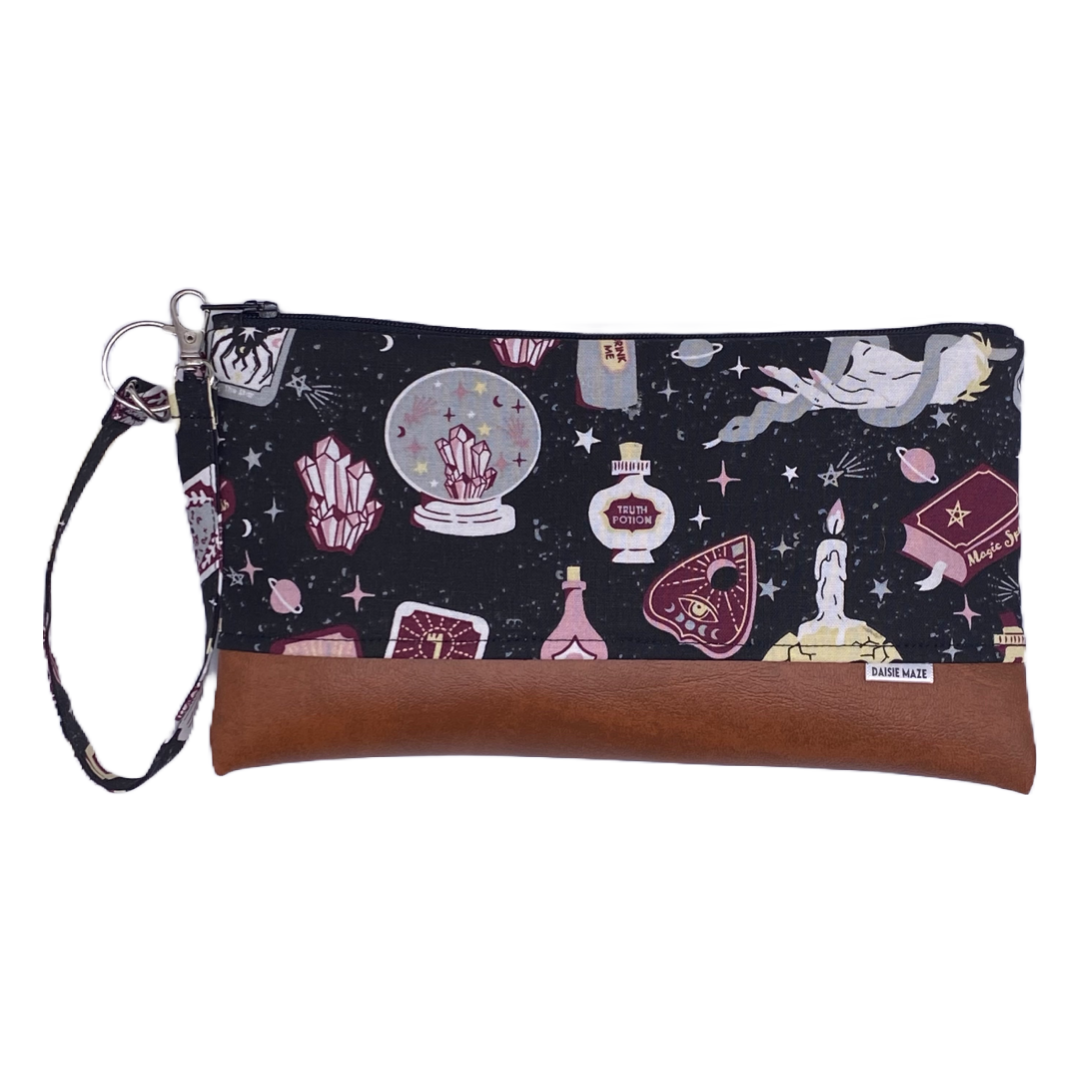 Ouija Icons Large Zipper Clutch