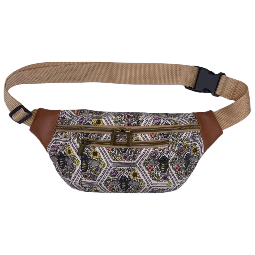 Floral Bee Hip Bag