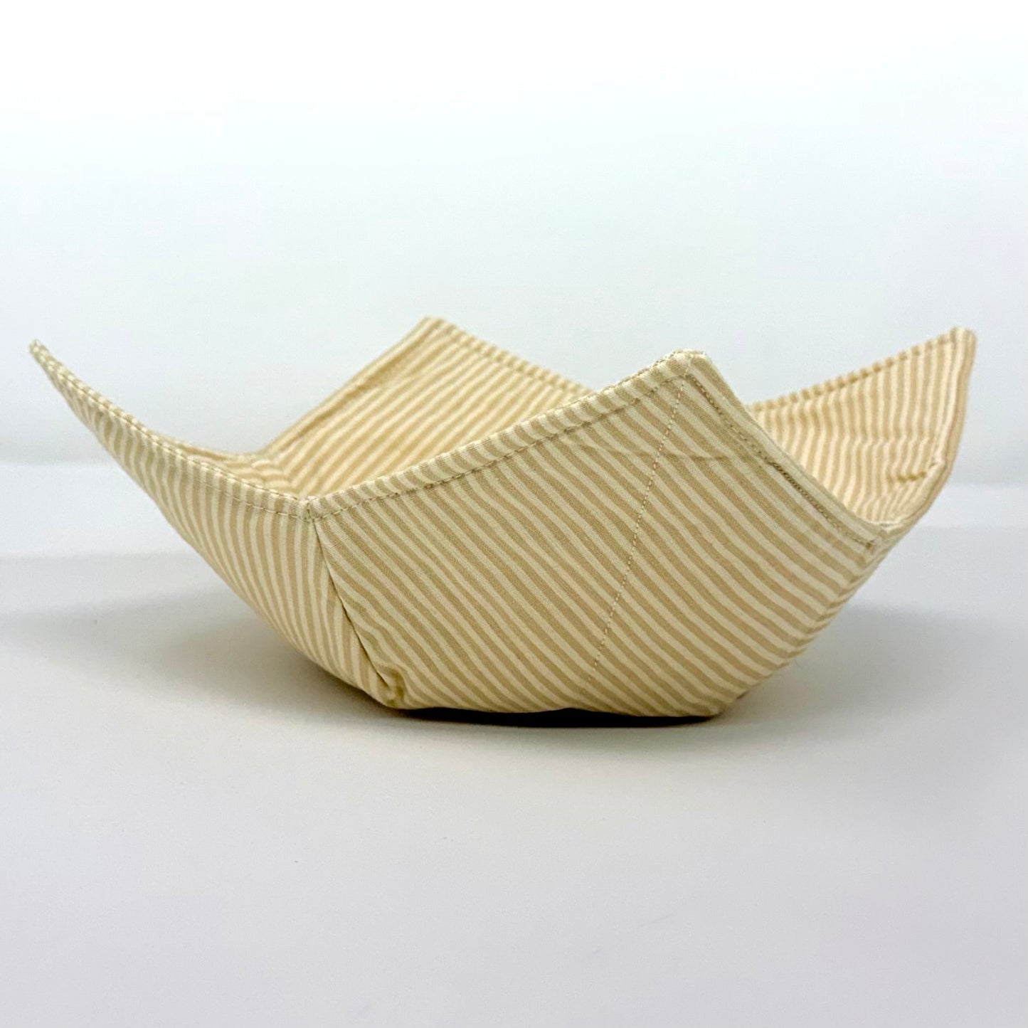 Tan Pinstripe Bowl Hug