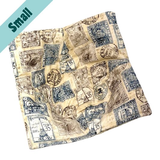 Vintage Stamps Small Bowl Hug
