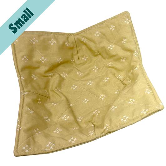Tan Cross Square Small Bowl Hug