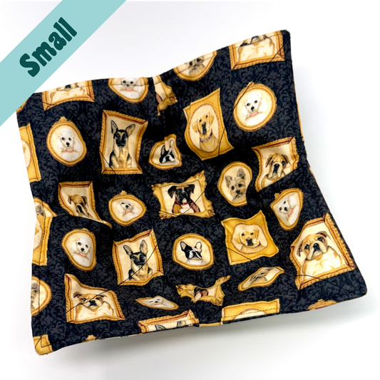 Framed Dogs Small Bowl Hug
